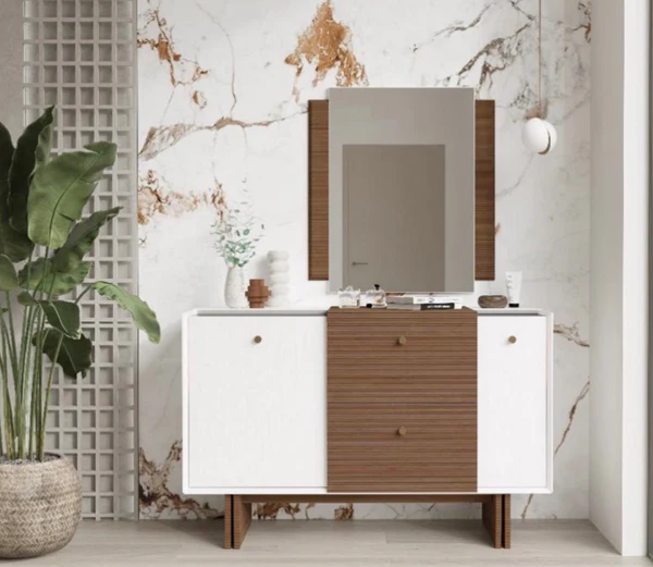 LINEN Commode 3 tiroirs +2 portes